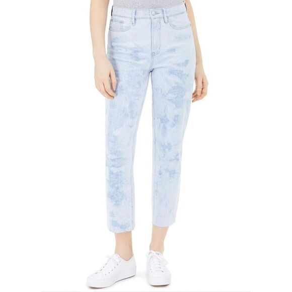 Calvin Klein Bleached Ankle Jeans Women's 26 High Rise‎ Straight Stretch NEW - Picture 10 of 10
